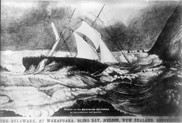 the wreck of the brigantine Delaware