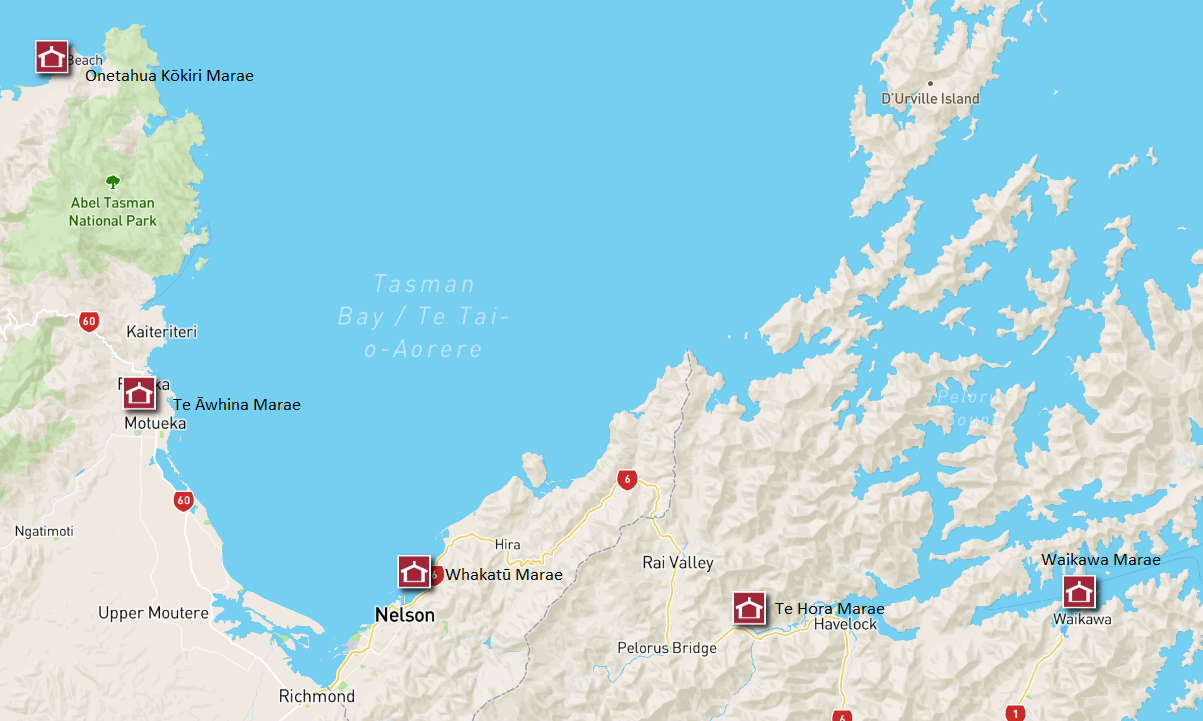 marae map tasman