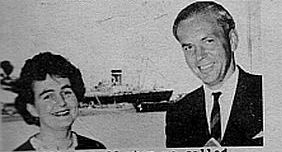 Noeleen Burton and  NZ Sea Products Administration Manager, December 1966