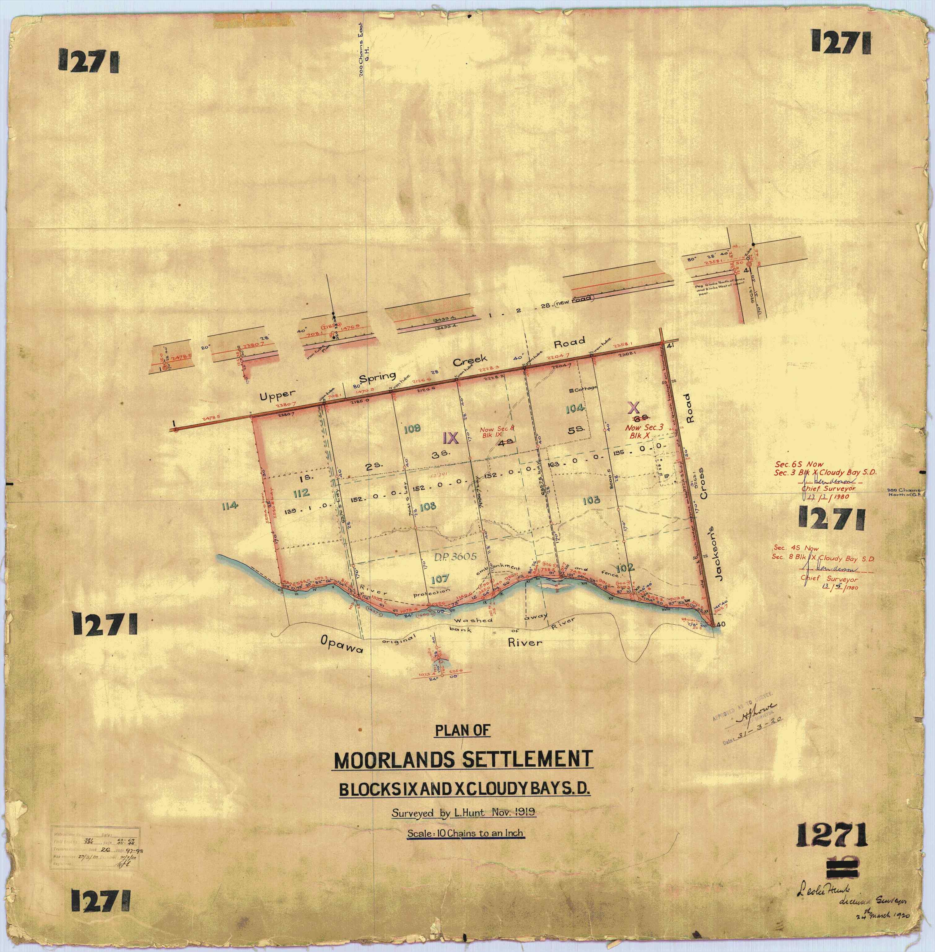 Moorlands Settlement plan SO1271 1919