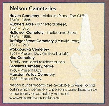 Nelson Cemeteries