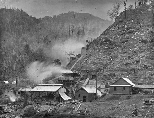 Maoriland Copper Co Smelter, 1908.