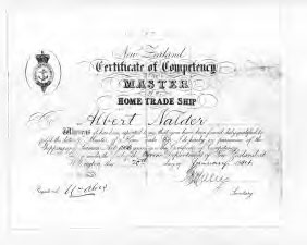 albert nalders masters certificate 1914