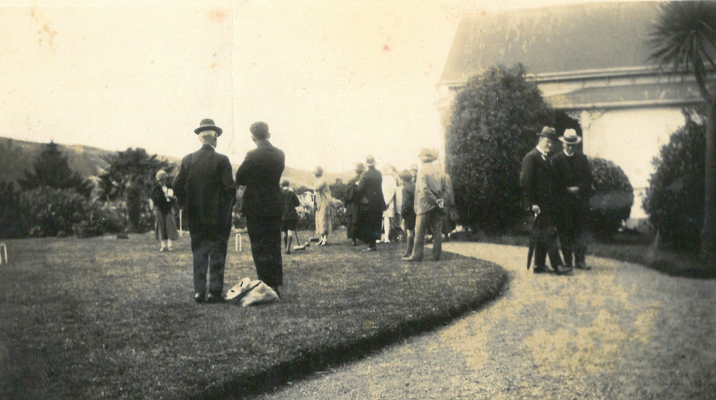 Lawrence Croquet on the lawn at Laurel bank Wakefield