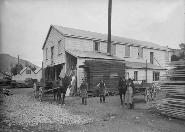 Baigent's Timber Yard,  The Nelson Provincial Museum, Tyree Studio Collection,