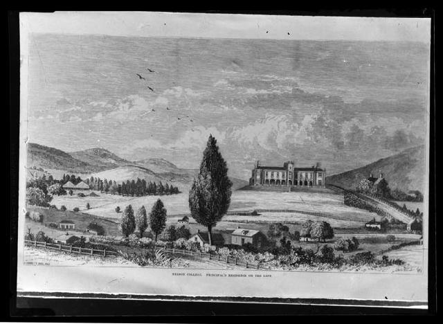 Nelson college lithograph