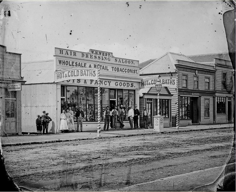 West's Shop. The Nelson Provincial Museum. Davis Collection 10278