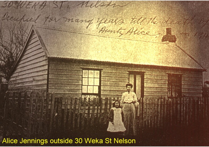 Alice Jennings tested the new Nelson city fire alarm system in 1937. Jennings Alice 30 Weka St